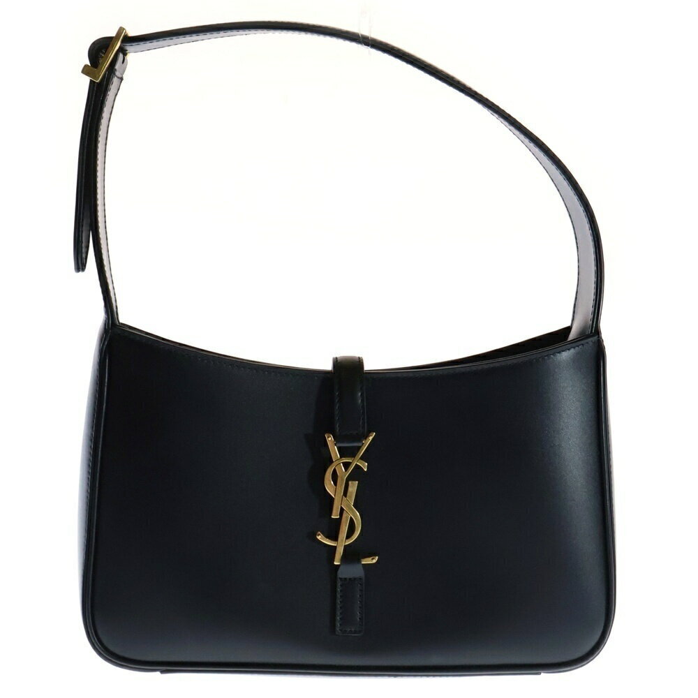 SAINT LAURENT PARIS Le Cin Cassette Handbag Black Leather